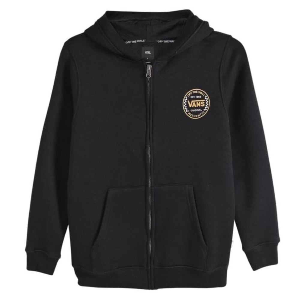 Vans Teens Black Zip-Up Hoodie